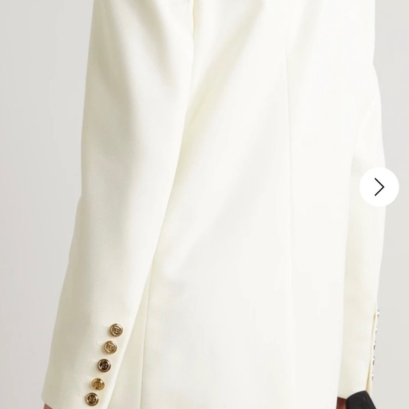 ‼️SOLD‼️NWT Women’s Balmain Double Breasted Ivory Blazer with Gold Buttons - Picture 11 of 12